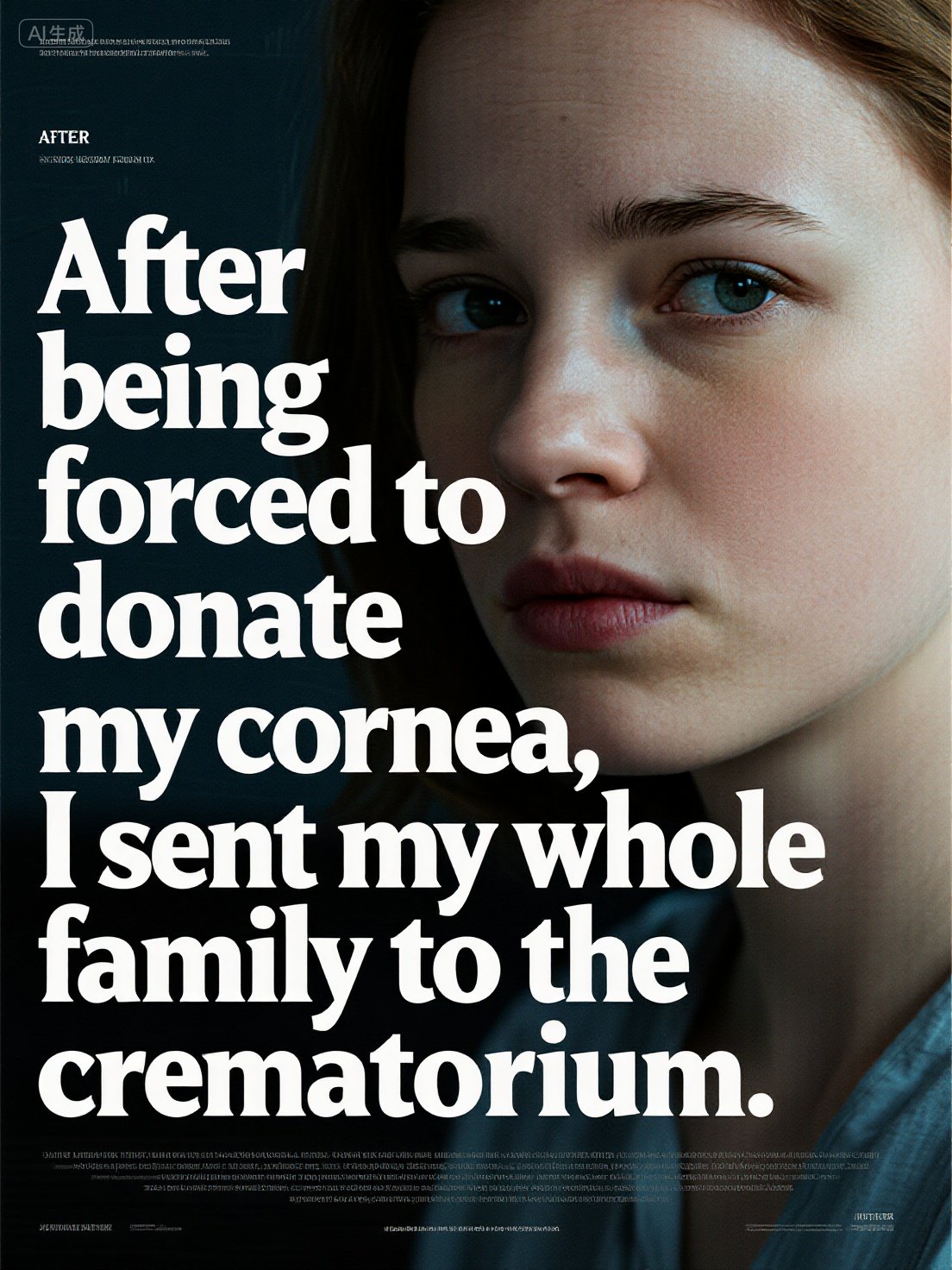 After being forced to donate my cornea, I sent my whole family to the crematorium