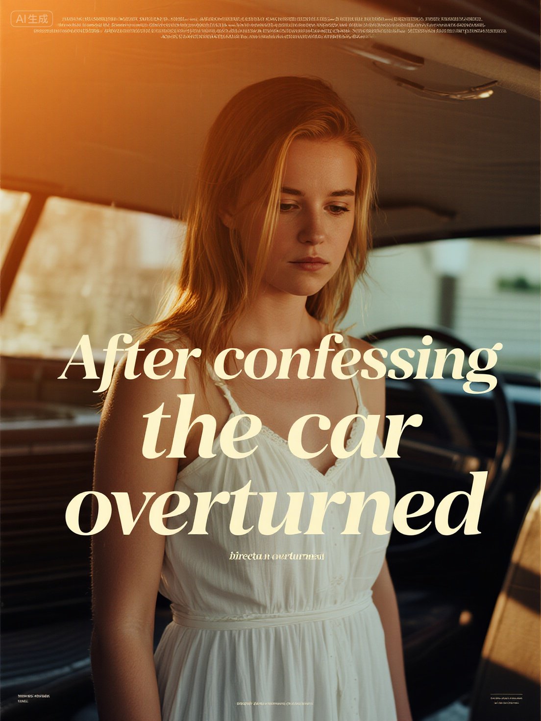 After confessing, the car overturned
