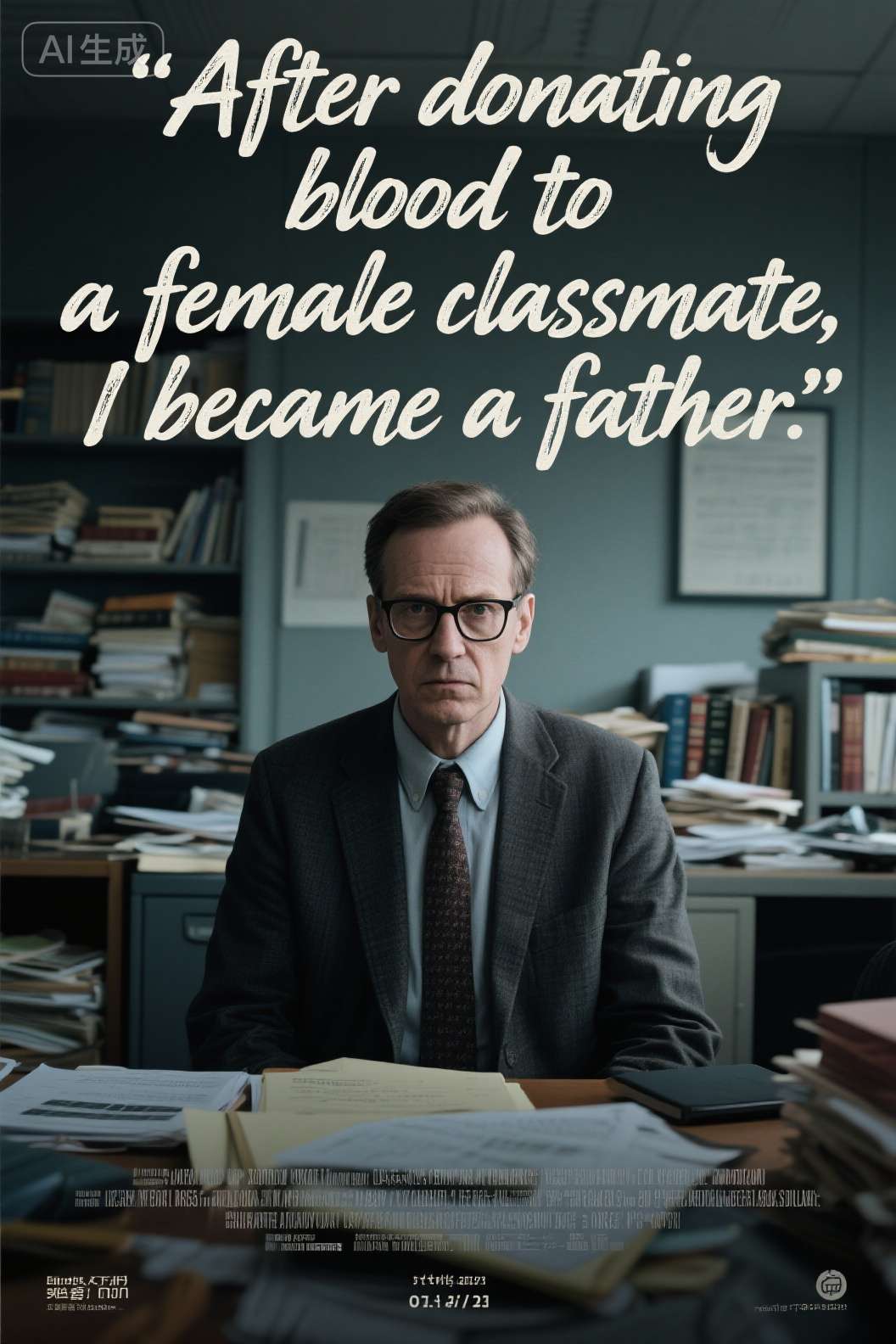 After donating blood to a female classmate, I became a father