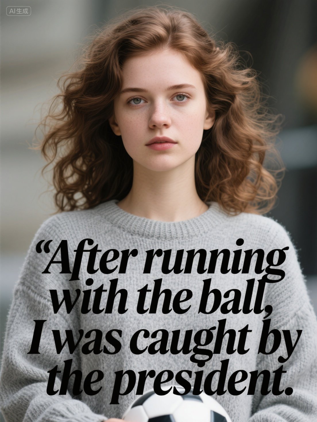 After running with the ball, I was caught by the president
