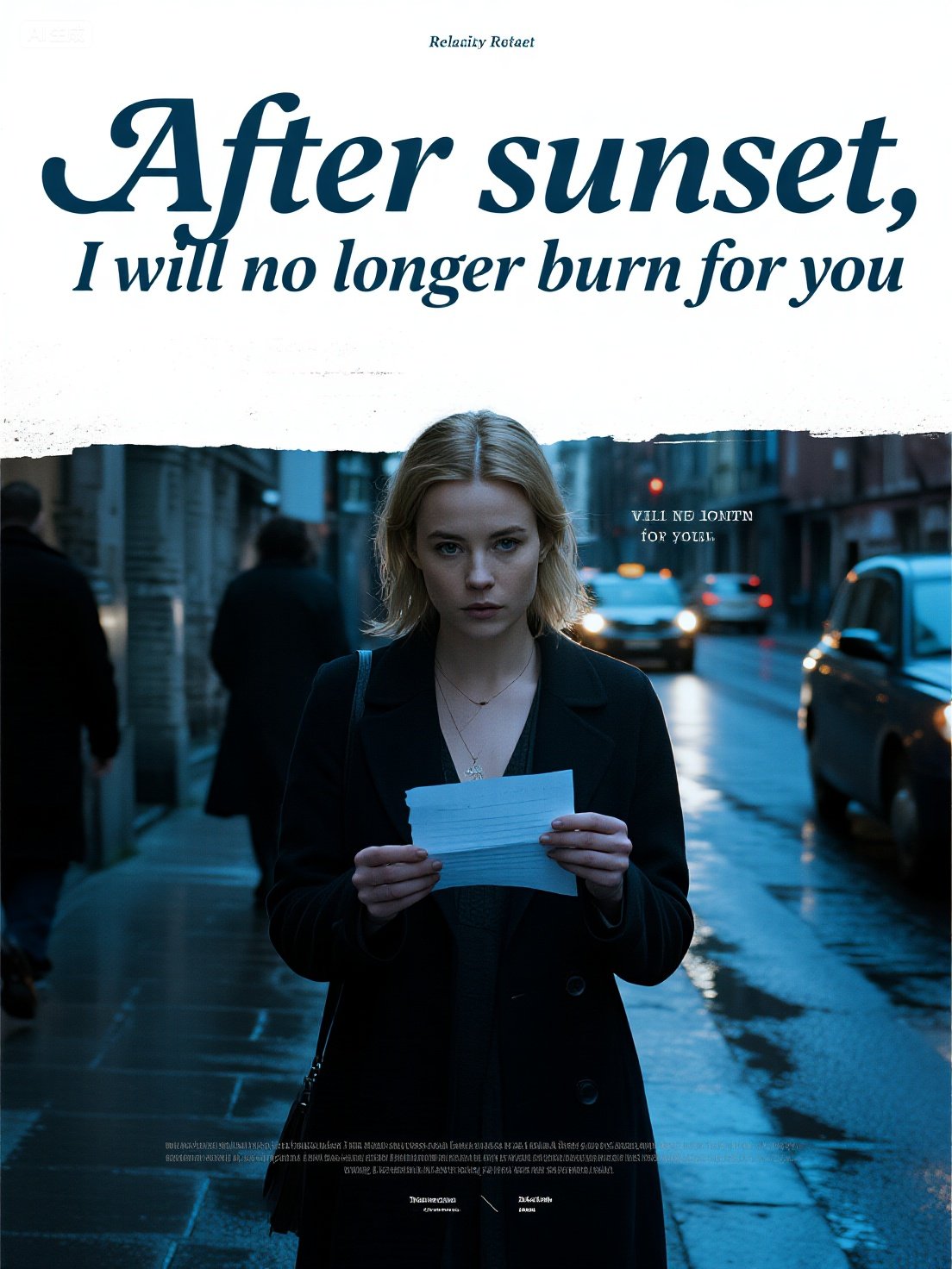 After sunset, I will no longer burn for you