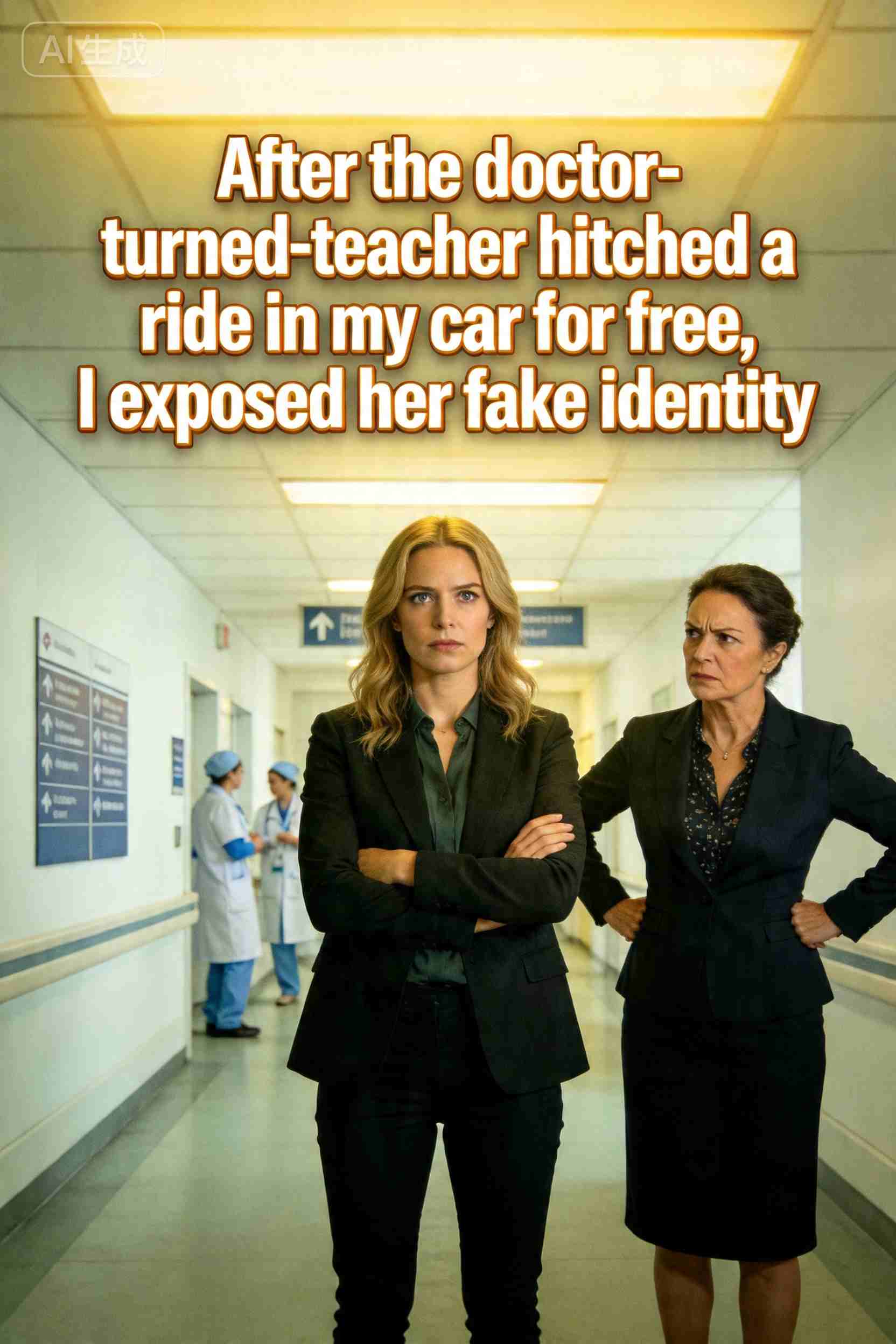 After the doctor-turned-teacher hitched a ride in my car for free, I exposed her fake identity
