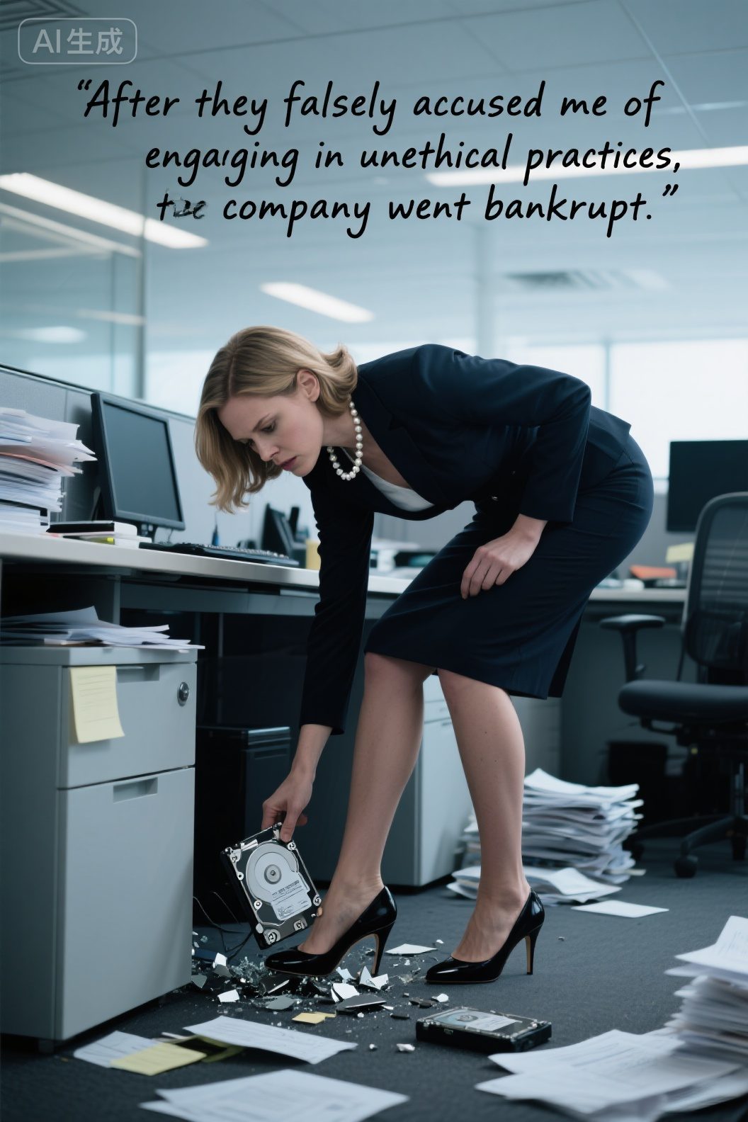 After they falsely accused me of engaging in unethical practices, the company went bankrupt.