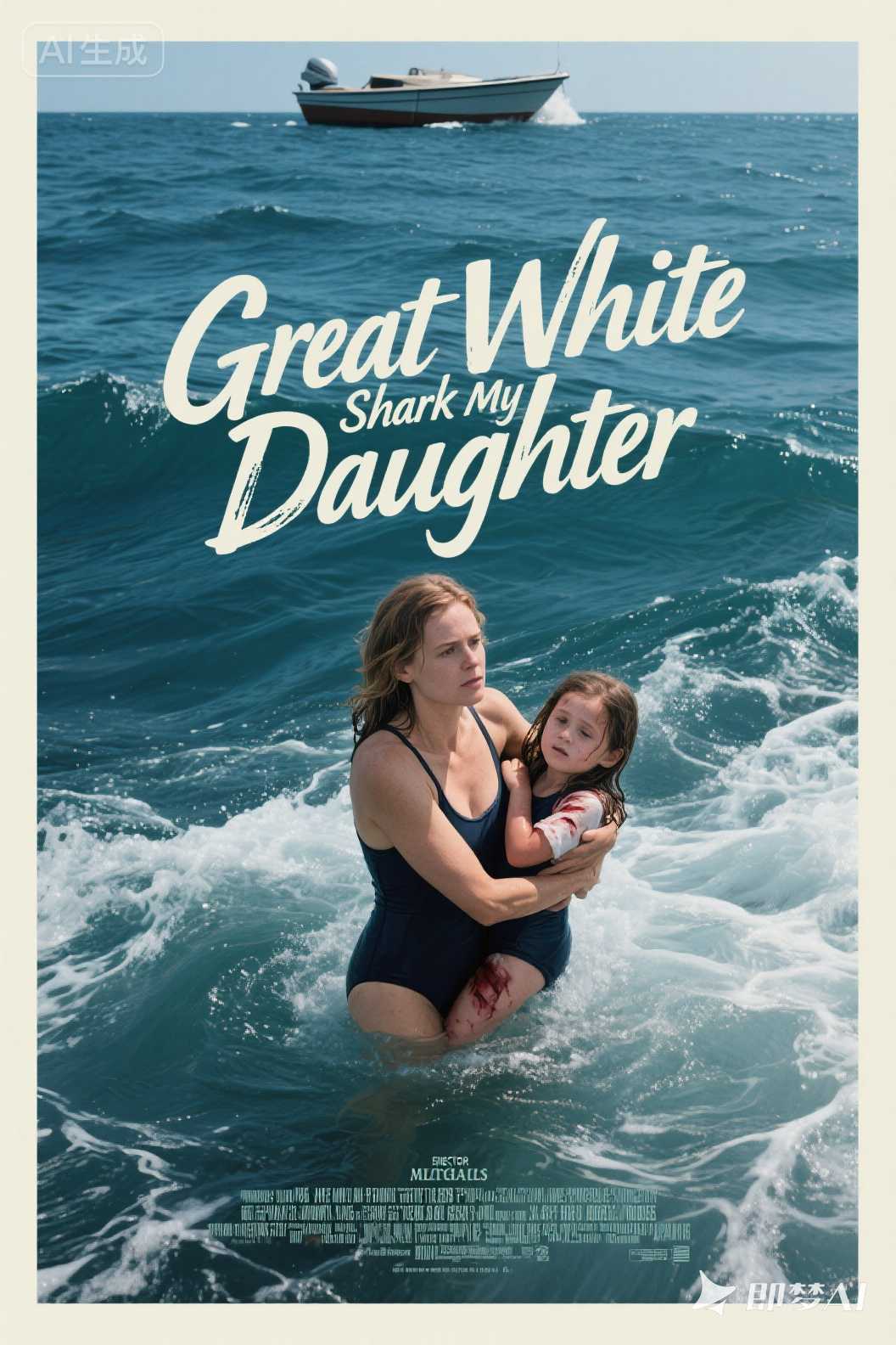 Great White Shark And My Daughter