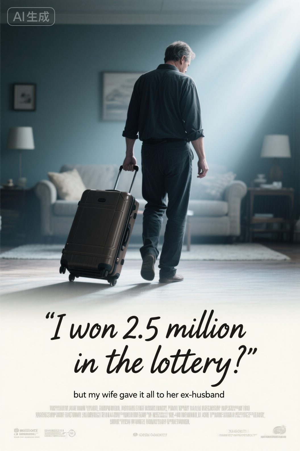 I won 2.5 million in the lottery, but my wife gave it all to her ex-husband