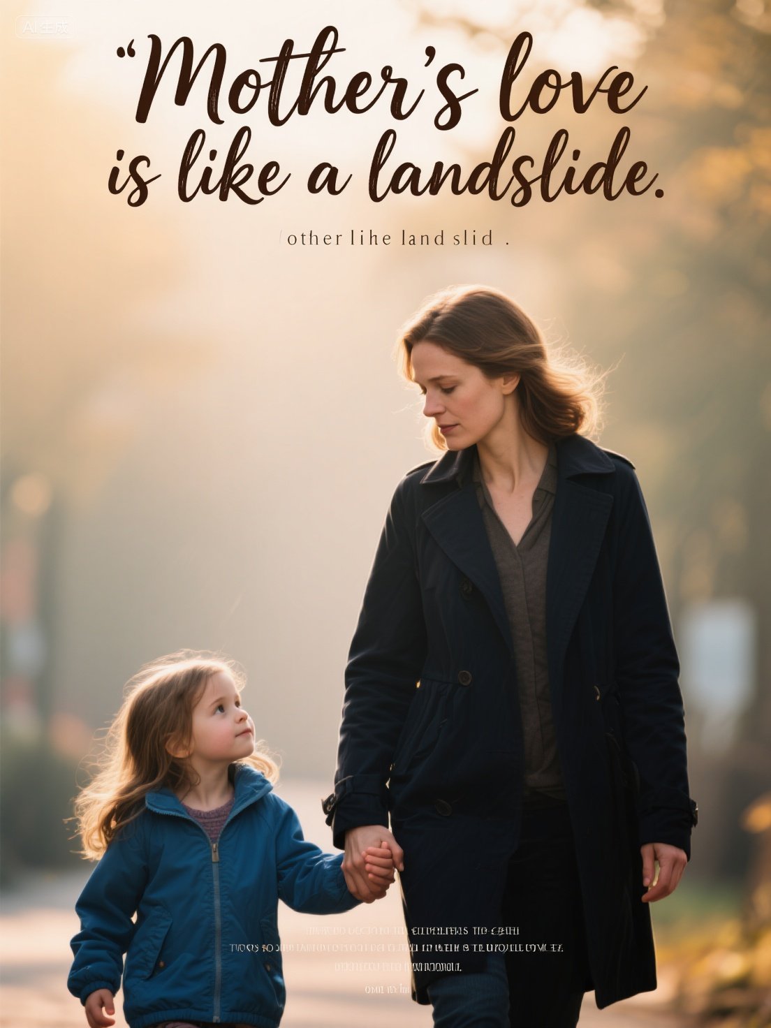 Mother's love is like a landslide
