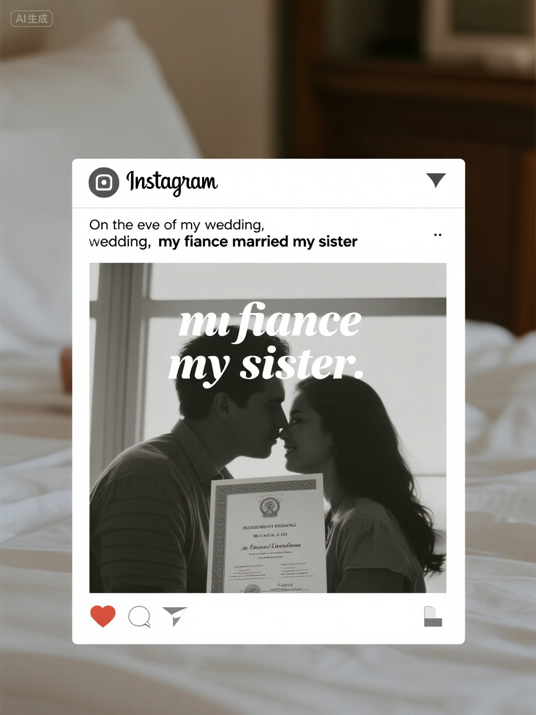 On the eve of my wedding, my fiance married my sister
