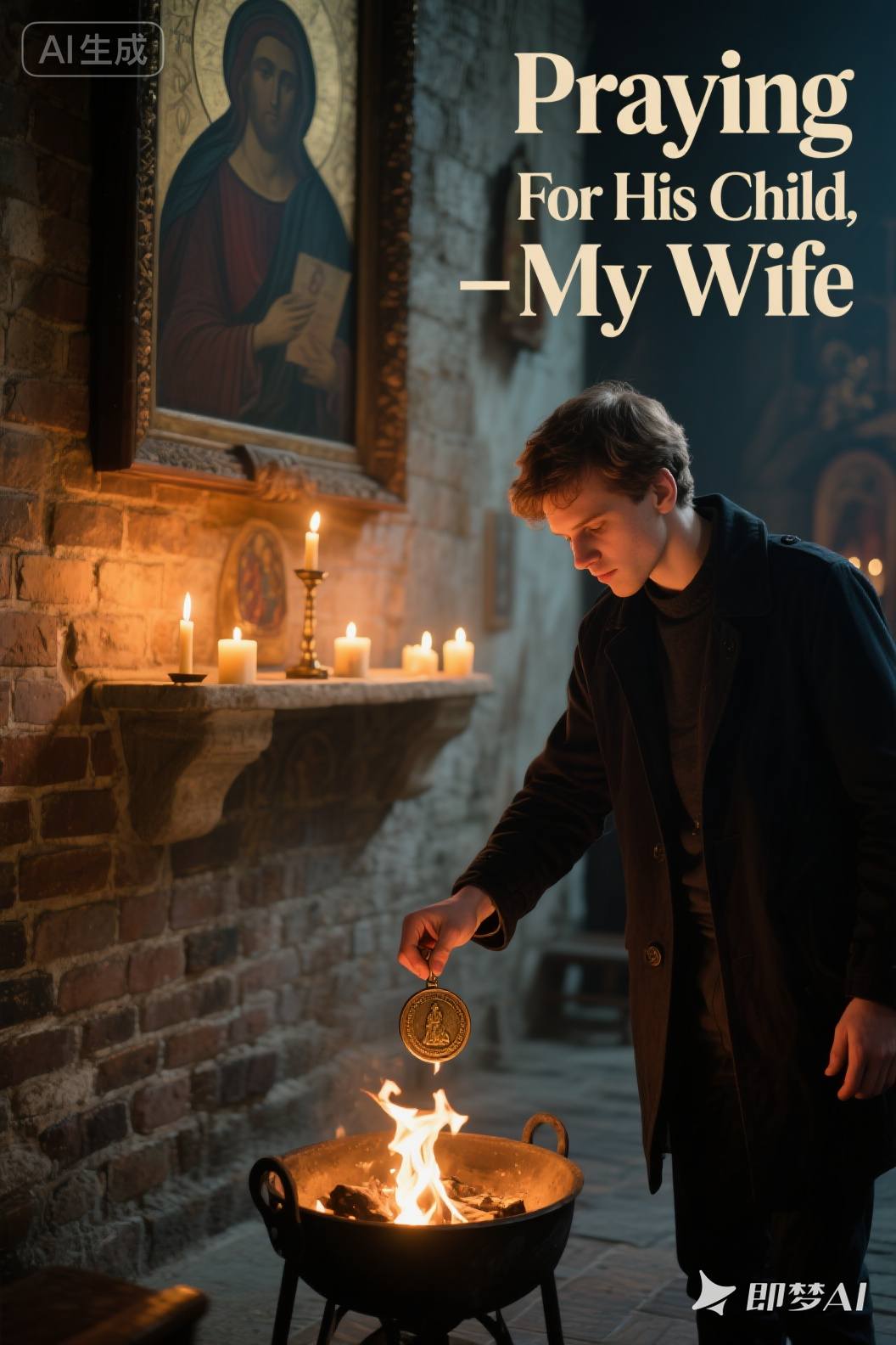 Praying For His Child, My Wife