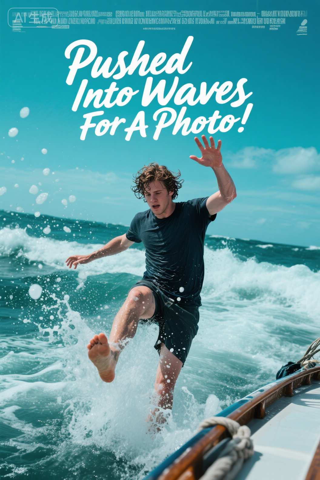 Pushed Into Waves For A Photo