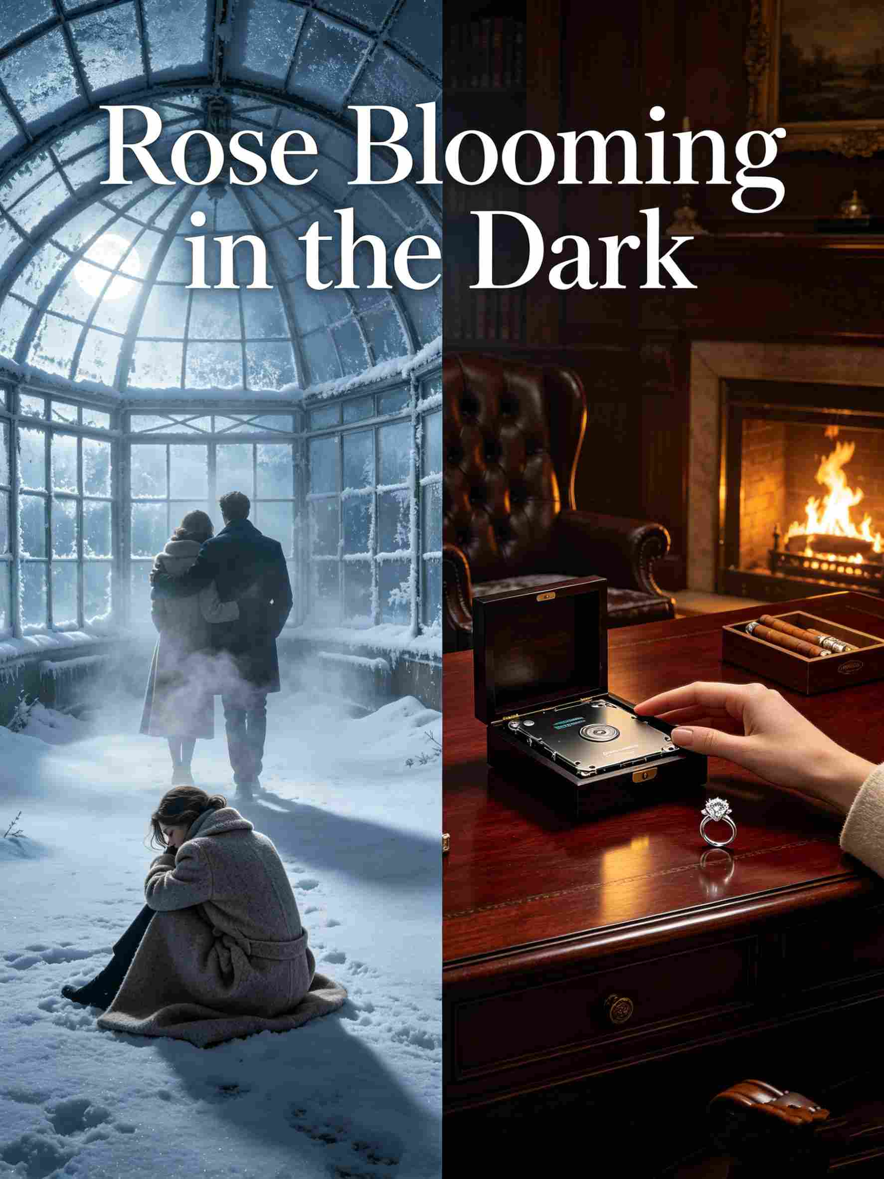 Rose Blooming in the Dark