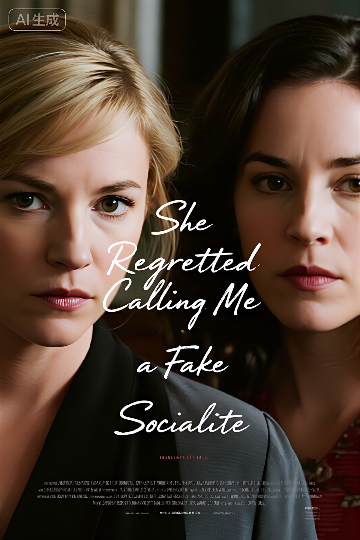 She Regretted Calling Me a Fake Socialite