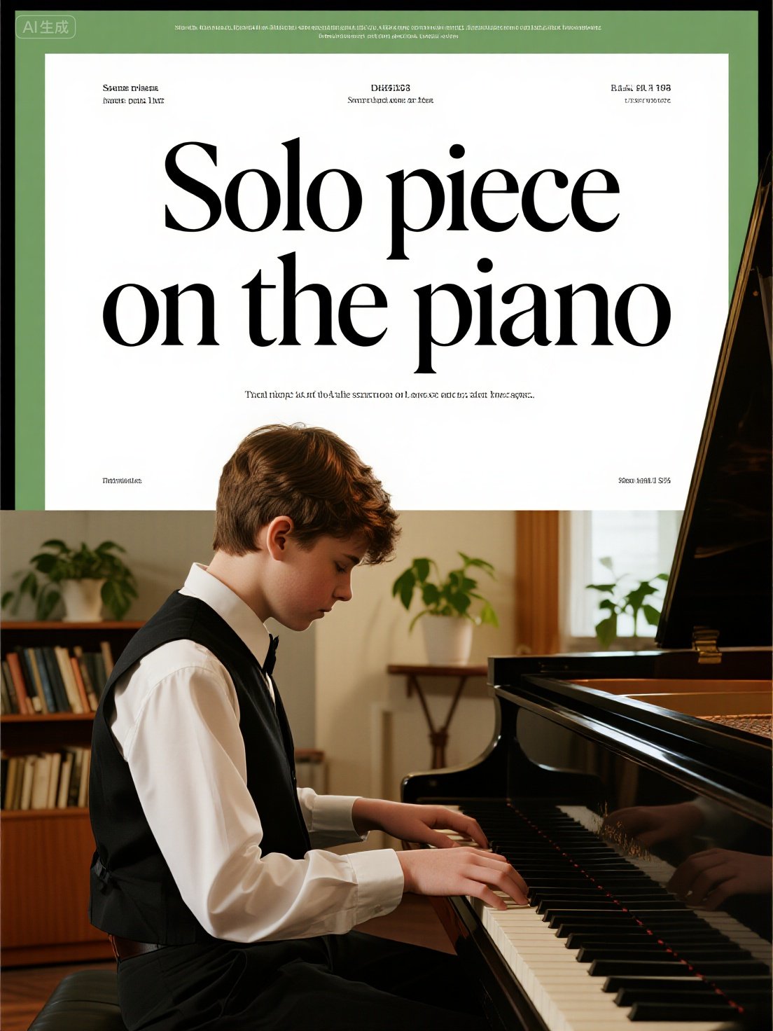 Solo piece on the piano