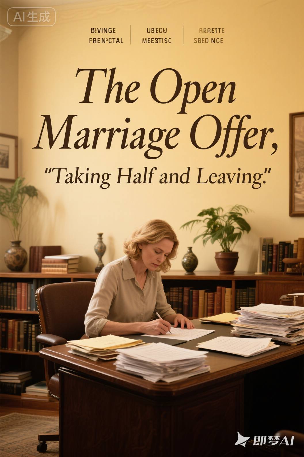 The Open Marriage Offer, Taking Half and Leaving