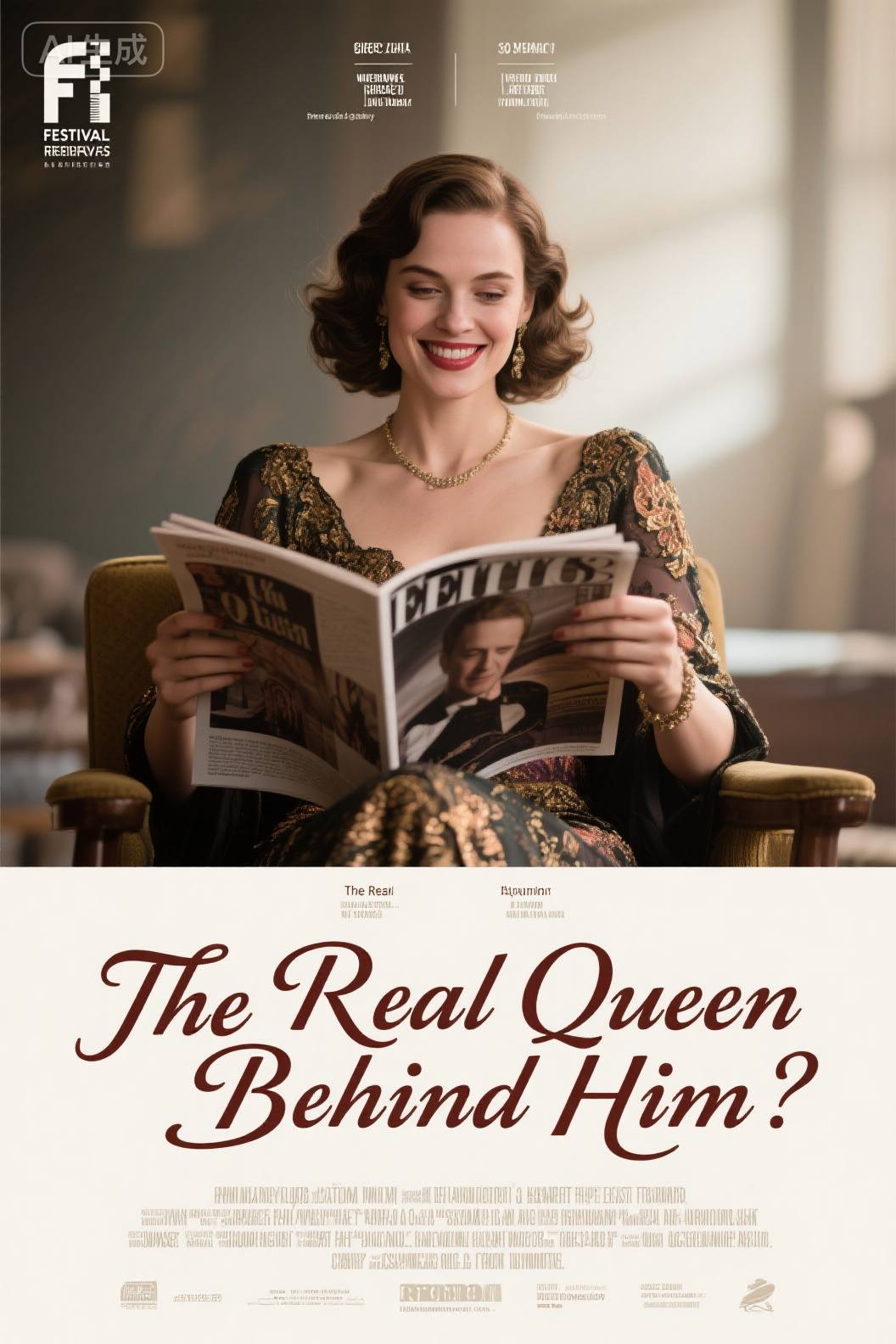 The Real Queen Behind Him