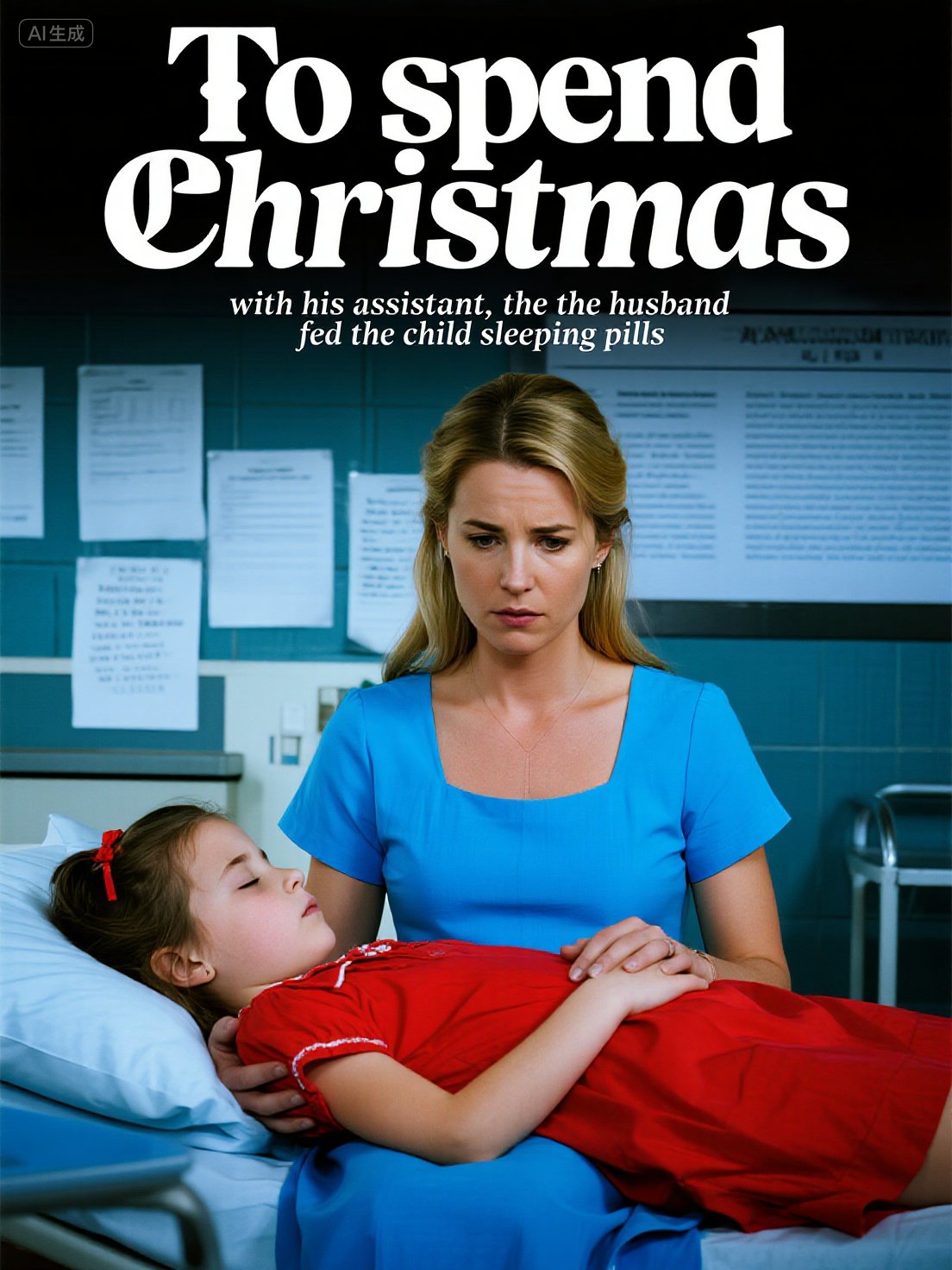 To spend Christmas with his assistant, the husband fed the child sleeping pills