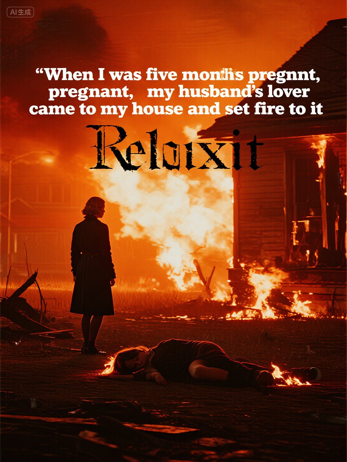 When I was five months pregnant, my husband's lover came to my house and set fire to it