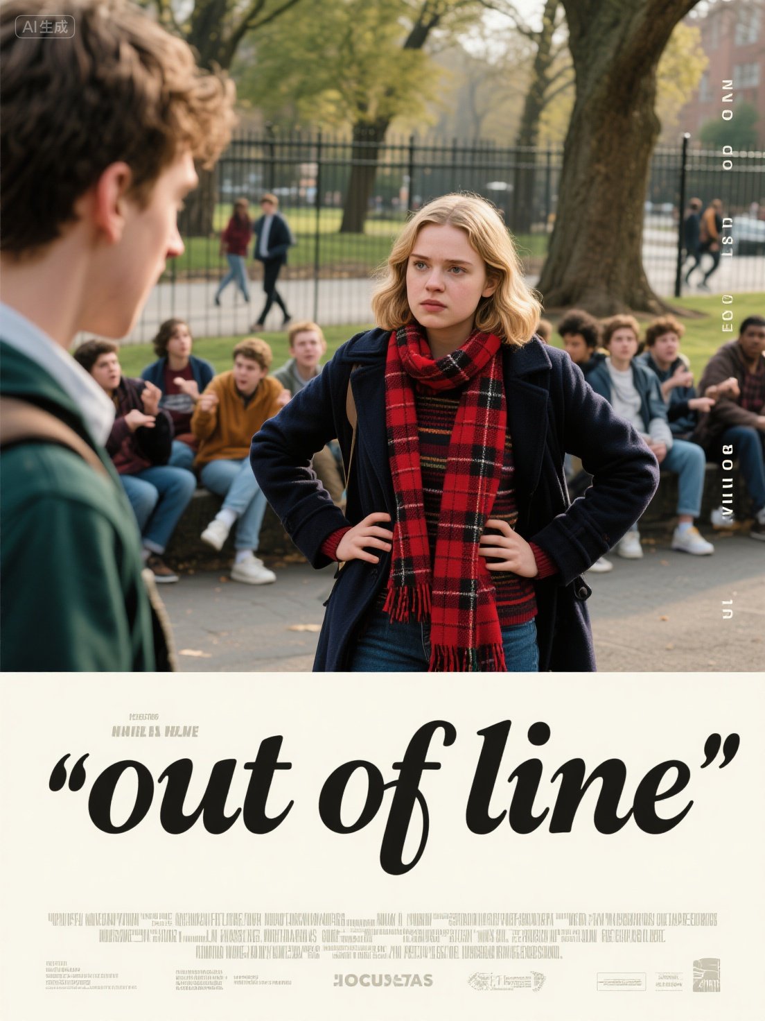 out of line