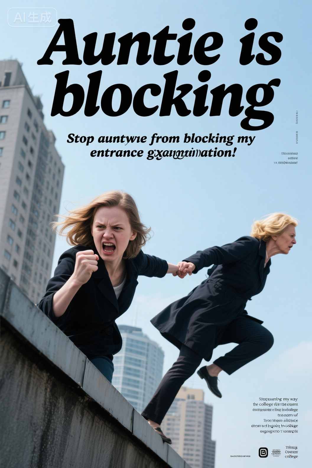 Auntie is blocking my way to the college entrance examination