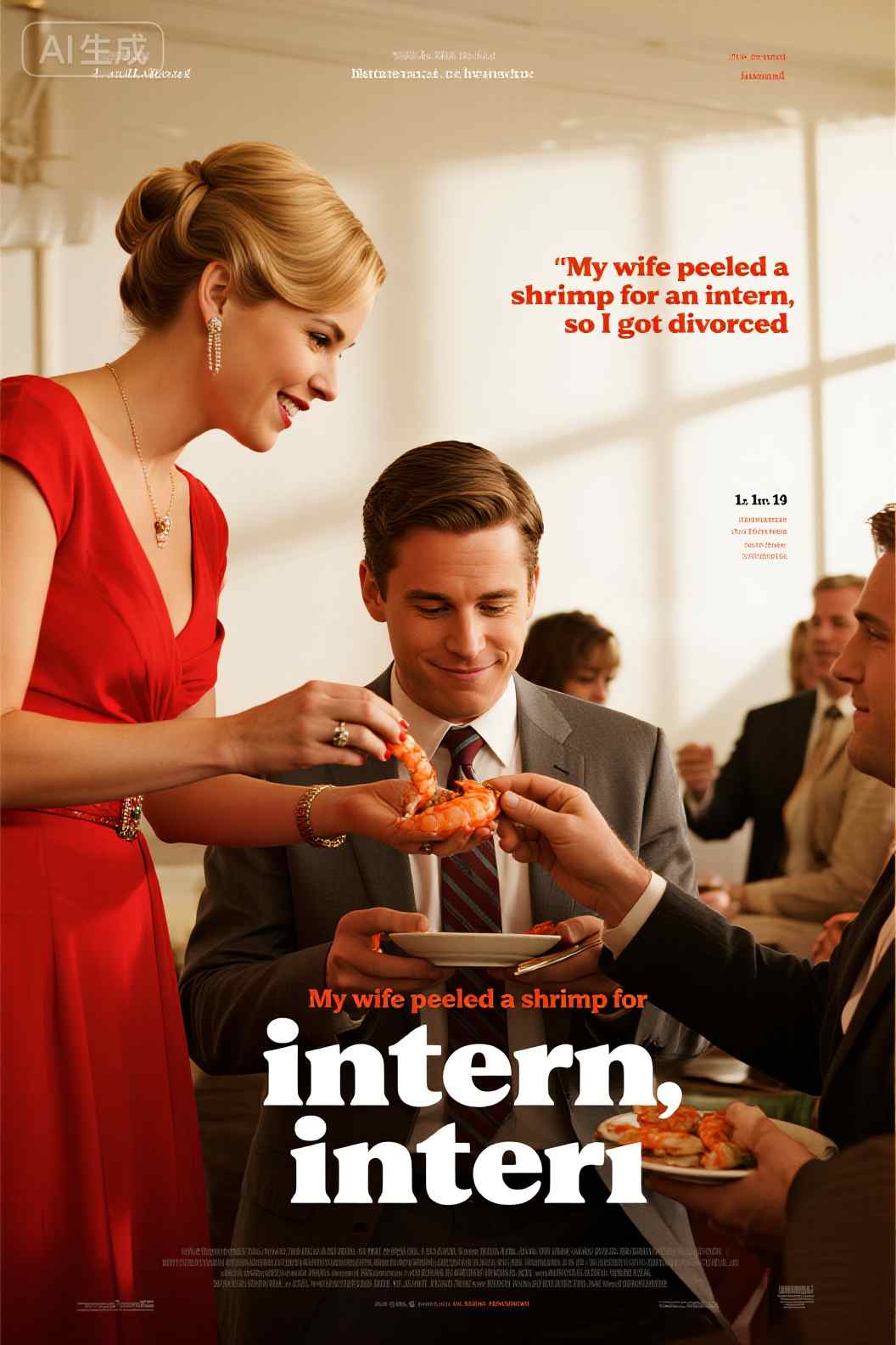 My wife peeled a shrimp for an intern, so I got divorced