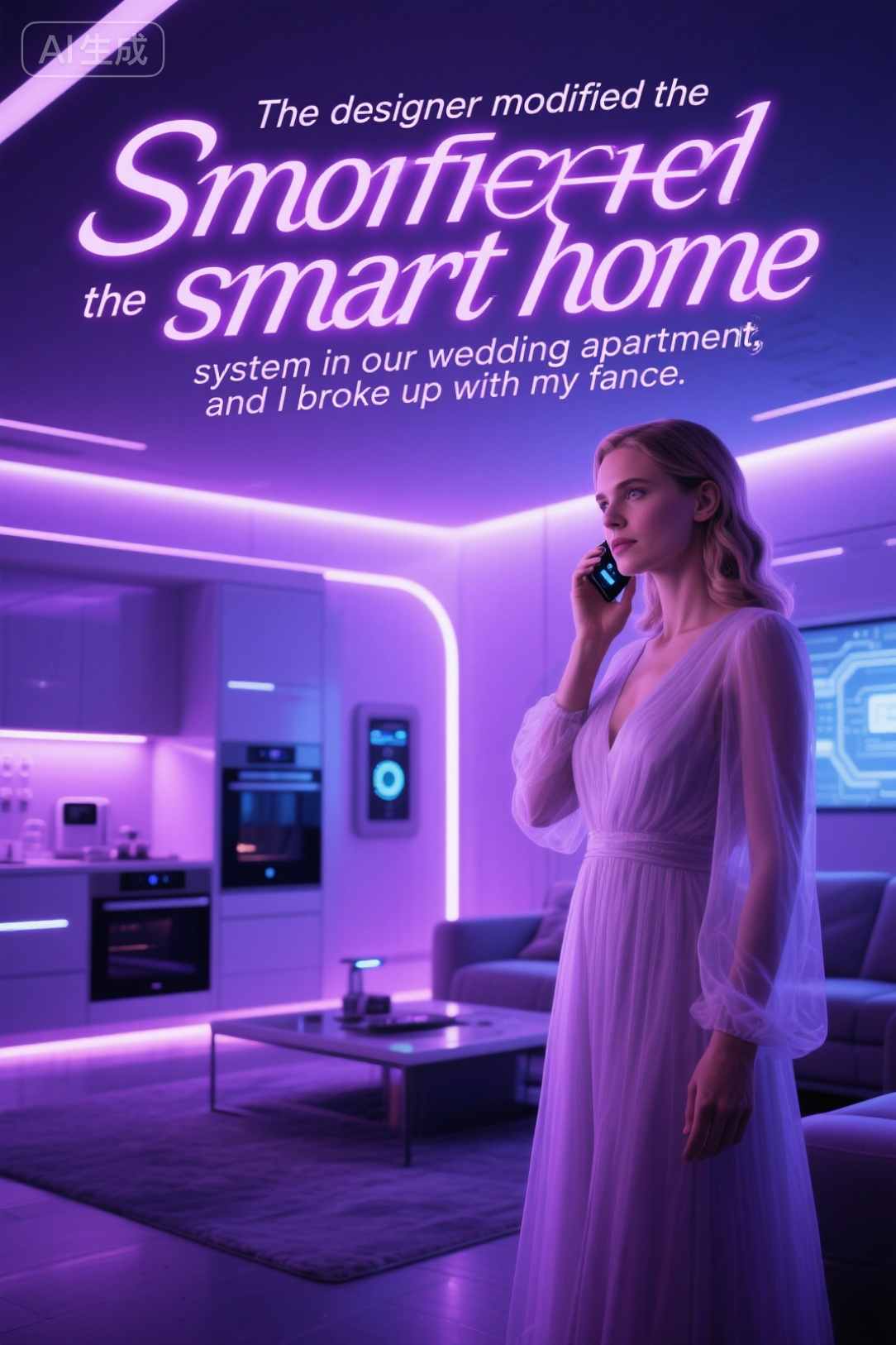 The designer modified the smart home system in our wedding apartment, and I broke up with my fiancé