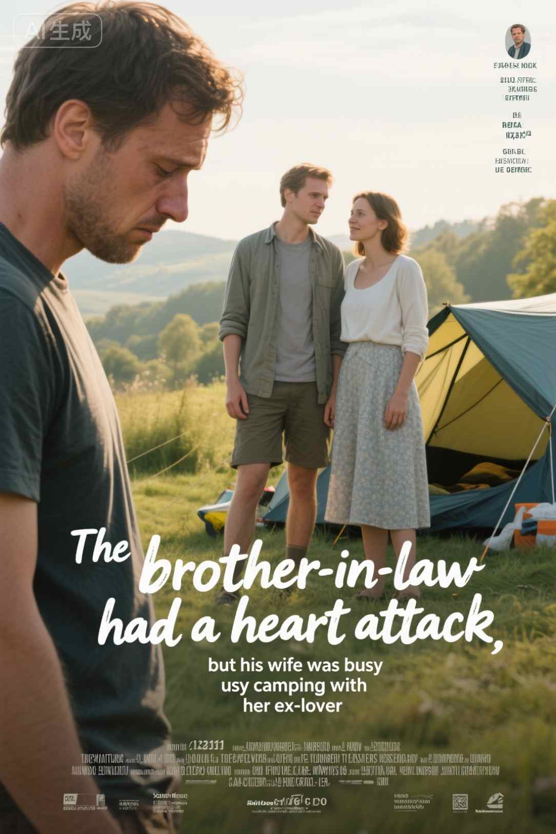 The brother-in-law had a heart attack, but his wife was busy camping with her ex-lover