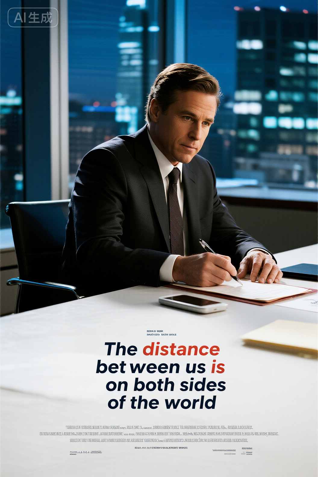 The distance between us is on both sides of the world
