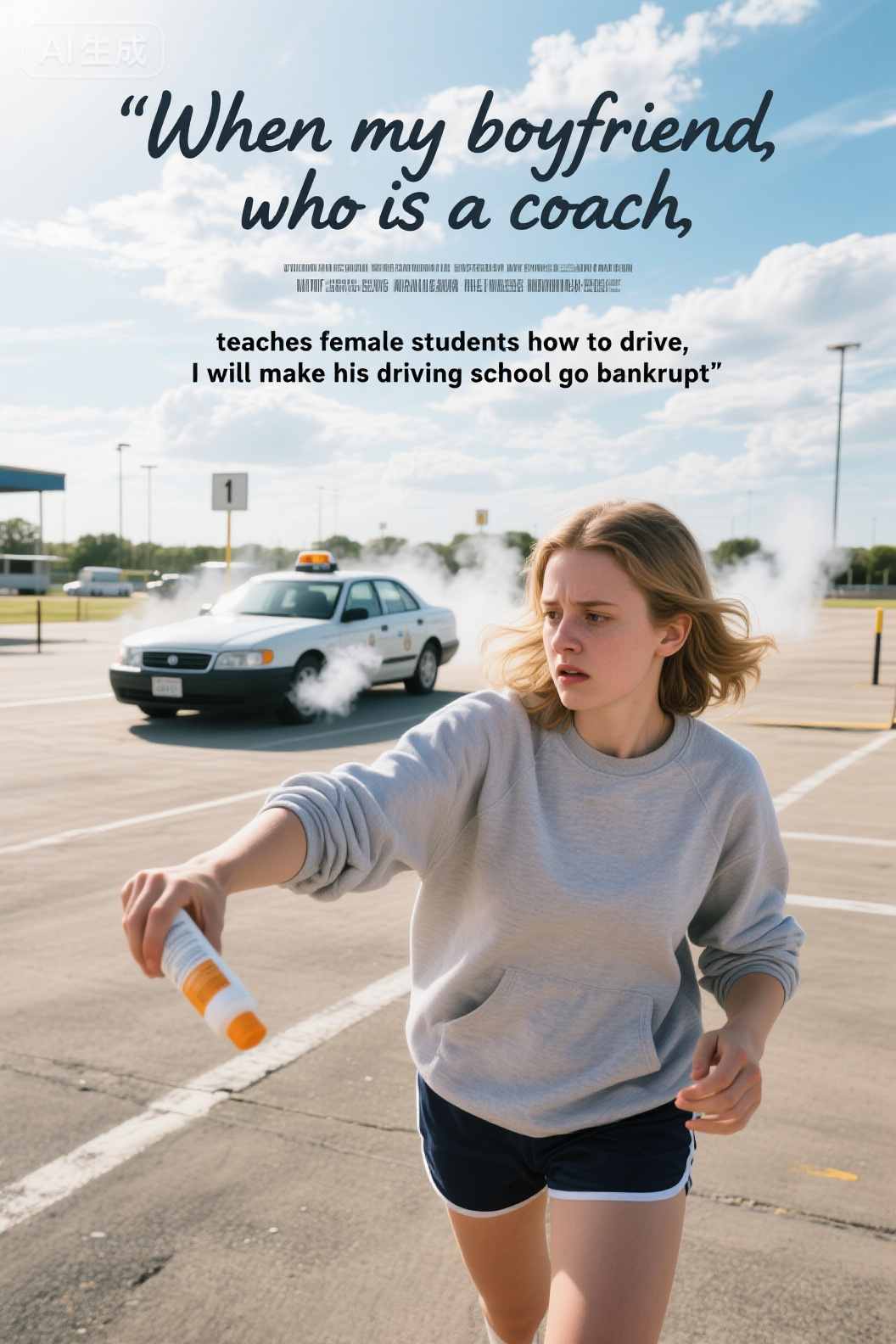 When my boyfriend, who is a coach, teaches female students how to drive, I will make his driving school go bankrupt
