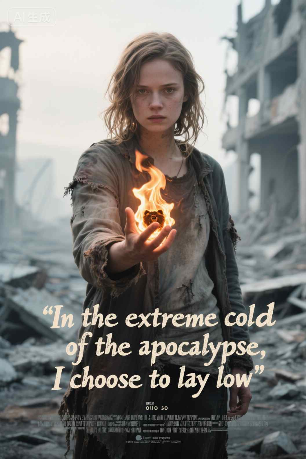 In the extreme cold of the apocalypse, I choose to lay low