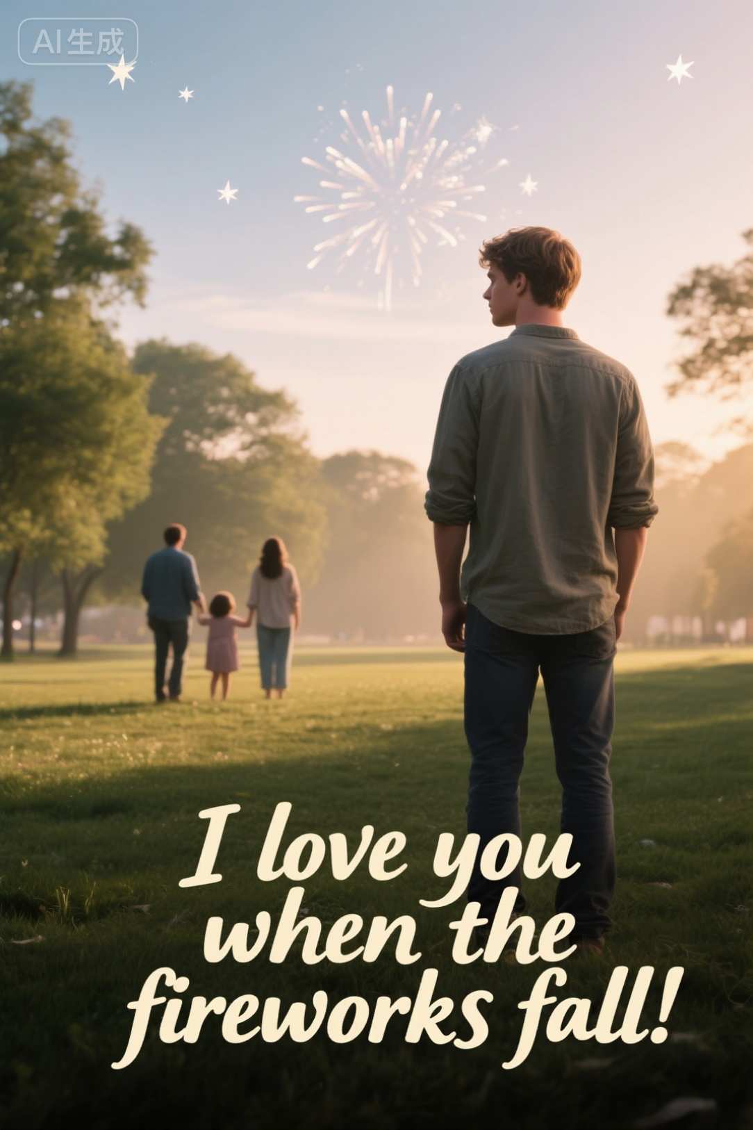 I love you when the fireworks fall