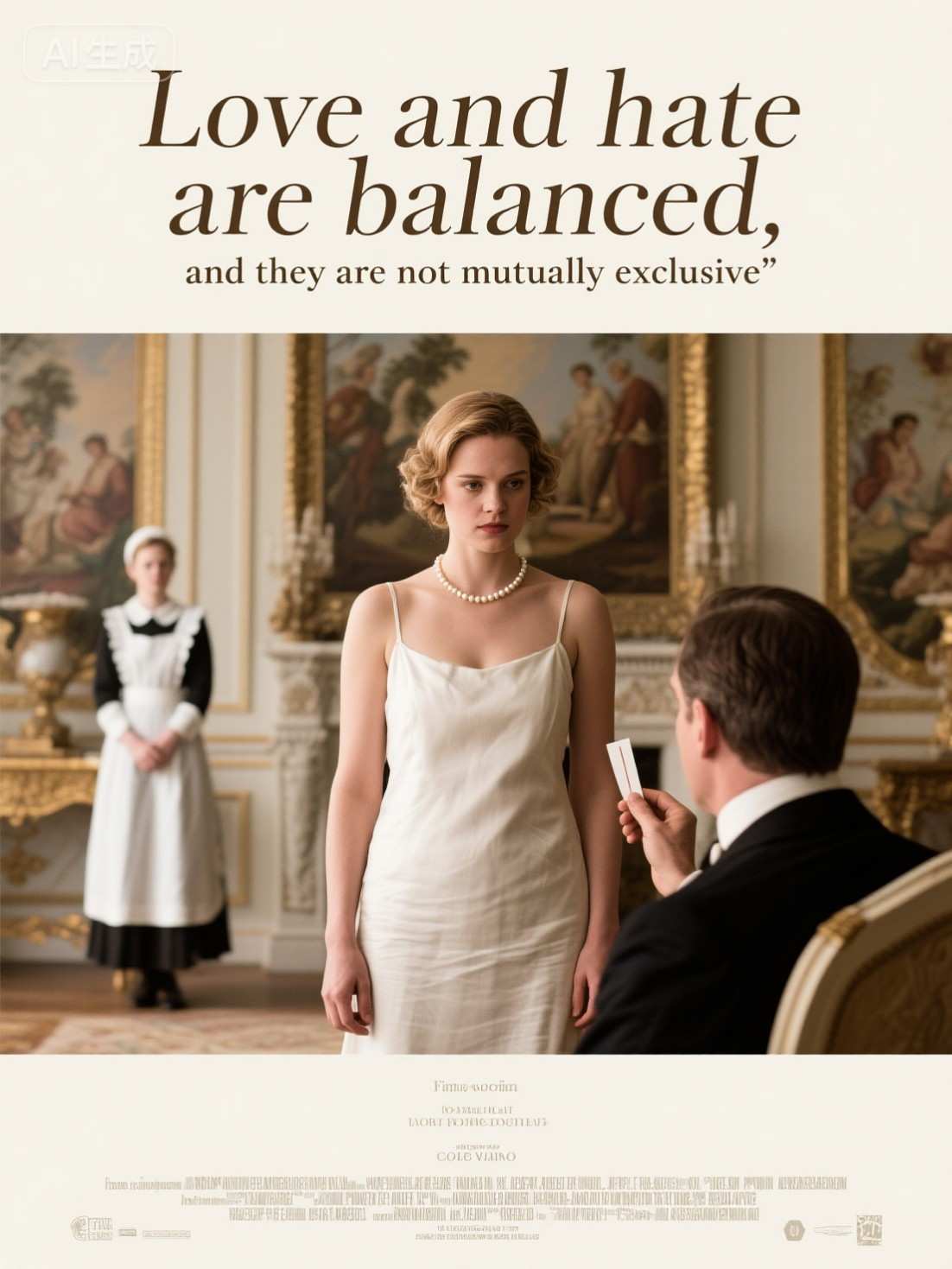 Love and hate are balanced, and they are not mutually exclusive