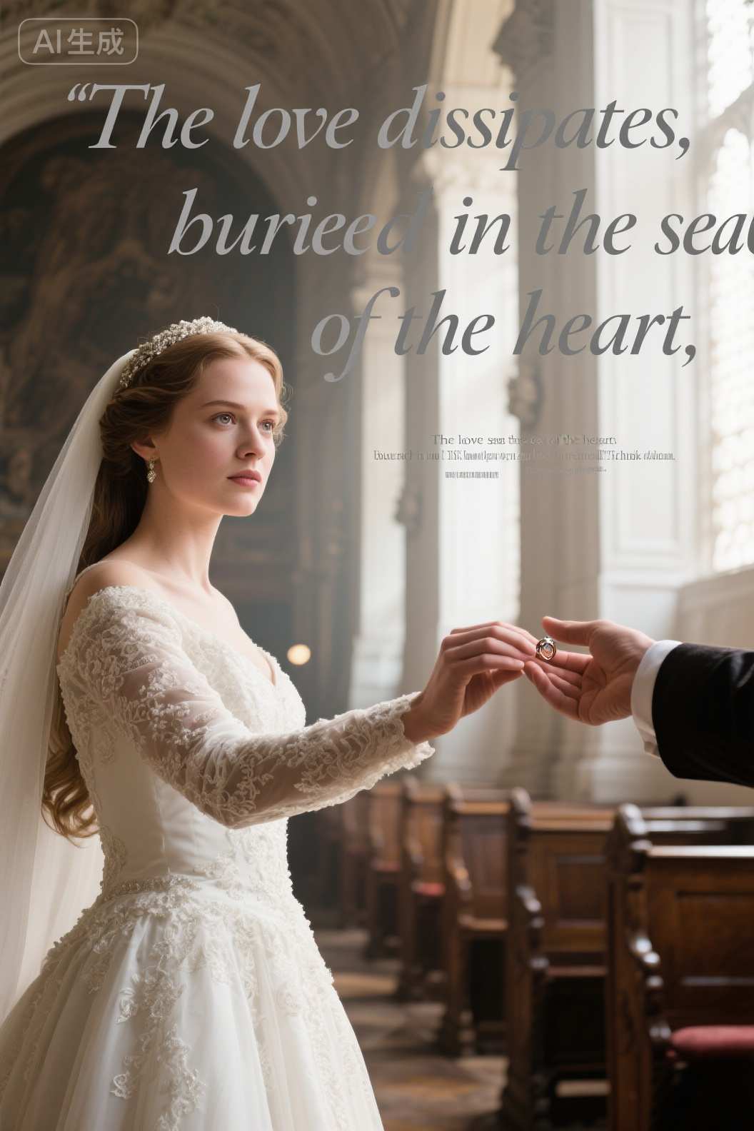 The love dissipates, buried in the sea of the heart
