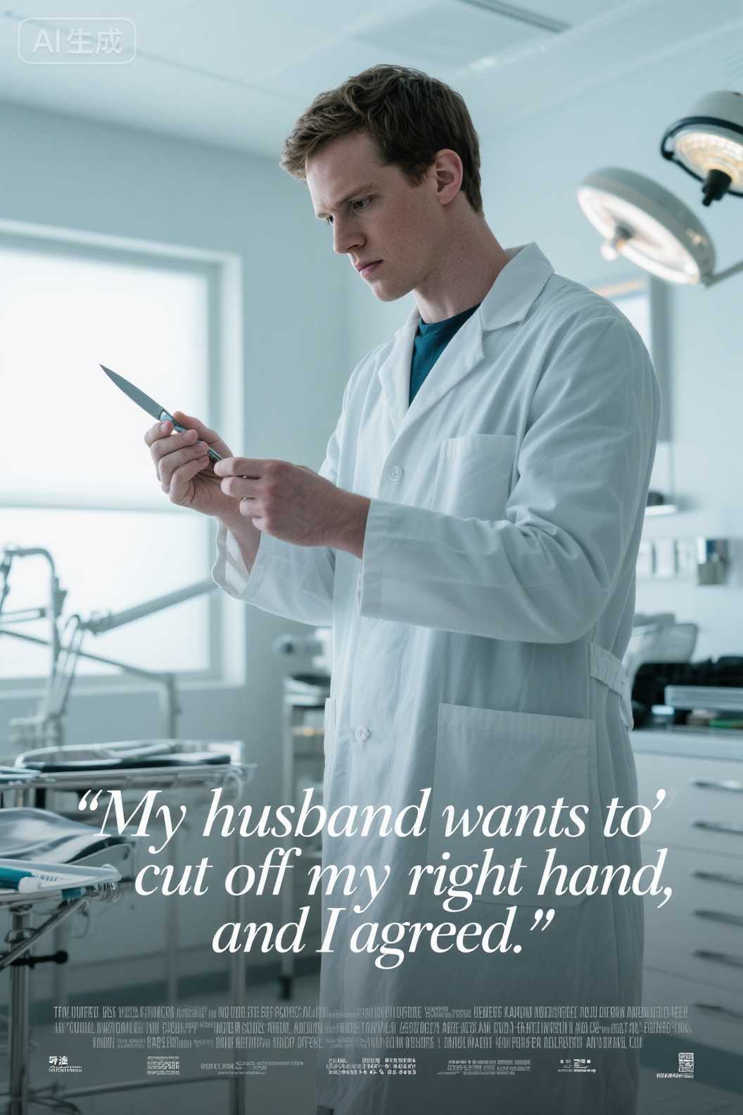 My husband wants to cut off my right hand, and I agreed