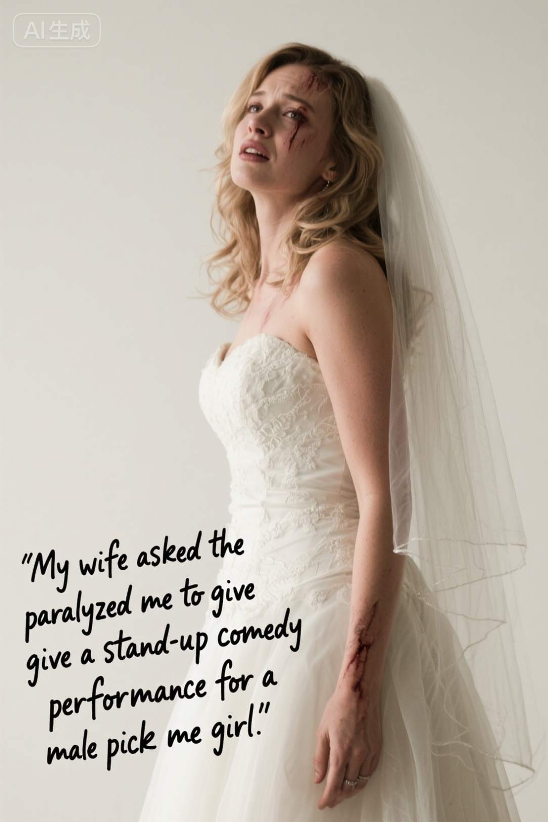 My wife asked the paralyzed me to give a stand-up comedy performance for a male pick me girl