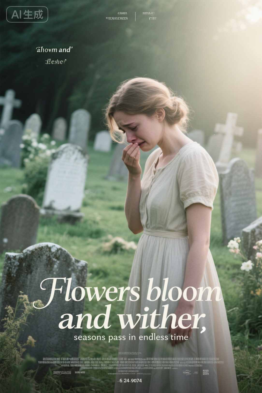 Flowers bloom and wither, seasons pass in endless time