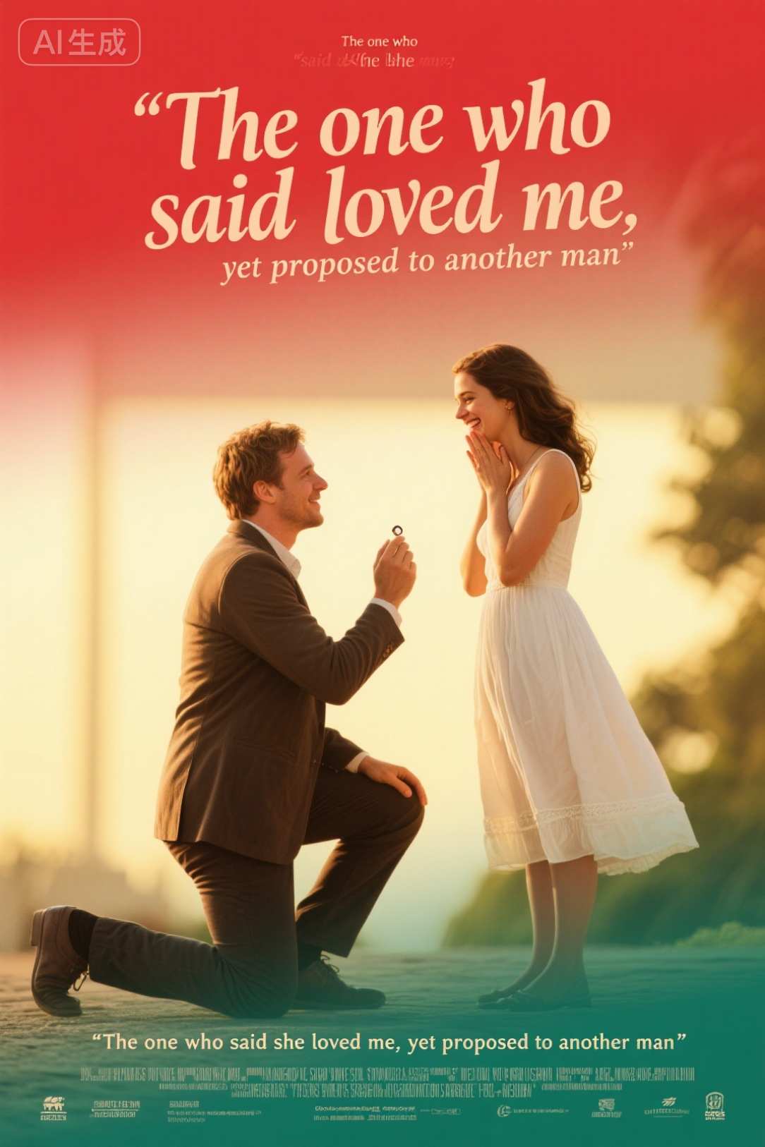 The one who said she loved me, yet proposed to another man