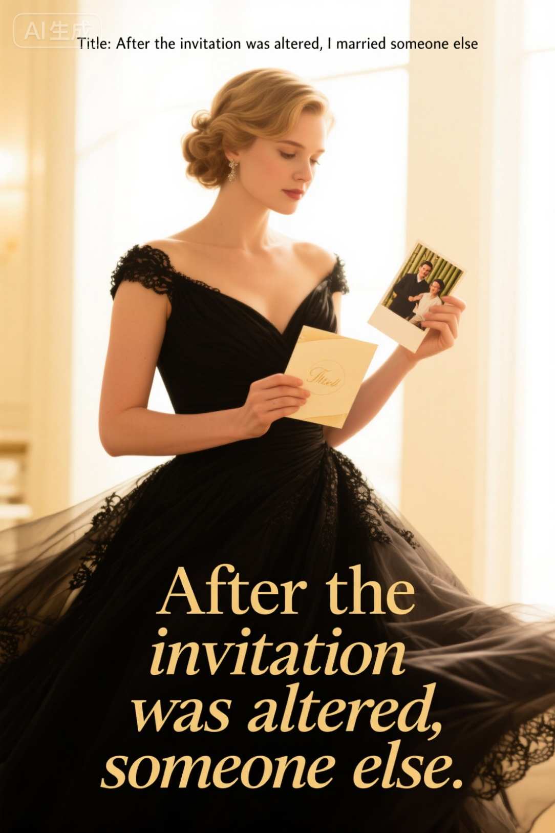 After the invitation was altered, I married someone else